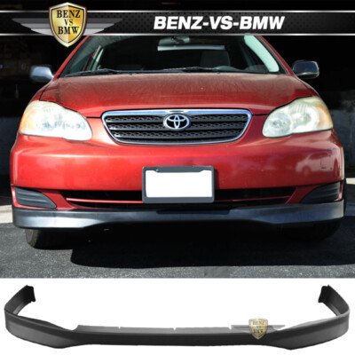 Unpainted PU K Style Front Bumper Lip for 2009-2010 Toyota Corolla