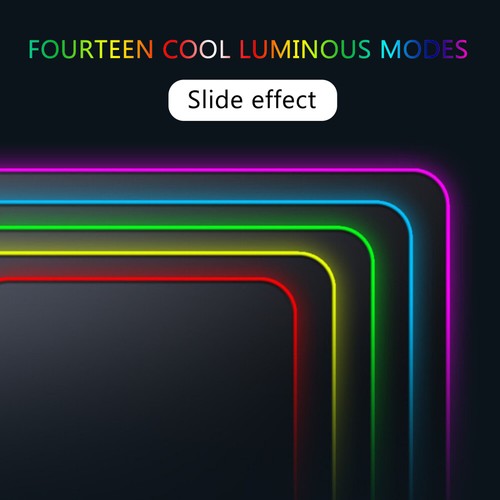 1pc elektronische Spiele USB Bunte leichte Desktop - -Pad Luminous Mausmatte - Afbeelding 7 van 12