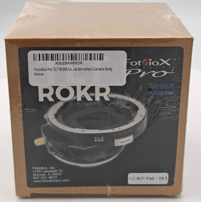 Fotodiox Pro TLT ROKR Tilt/Shift Lens Adapter for Pentax 645 Lens to Canon RF 