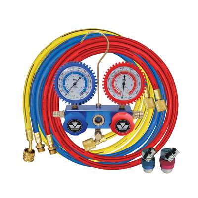Mastercool 87772-G GAUG SET A/C 134a ALUM 72'' W/QUK COUPLERS