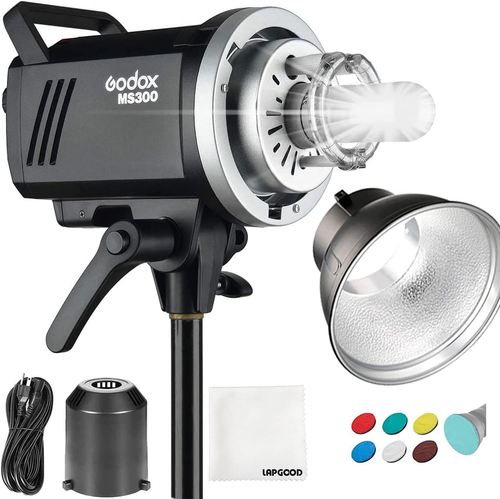 MS300 Monoluce Flash da Studio Wireless 300W con Lampada Modellismo 150W - Foto 2 di 9