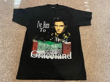 Elvis Presley Shirt Graceland Tour Single Stitch Vintage 90s 1992 Size Large L