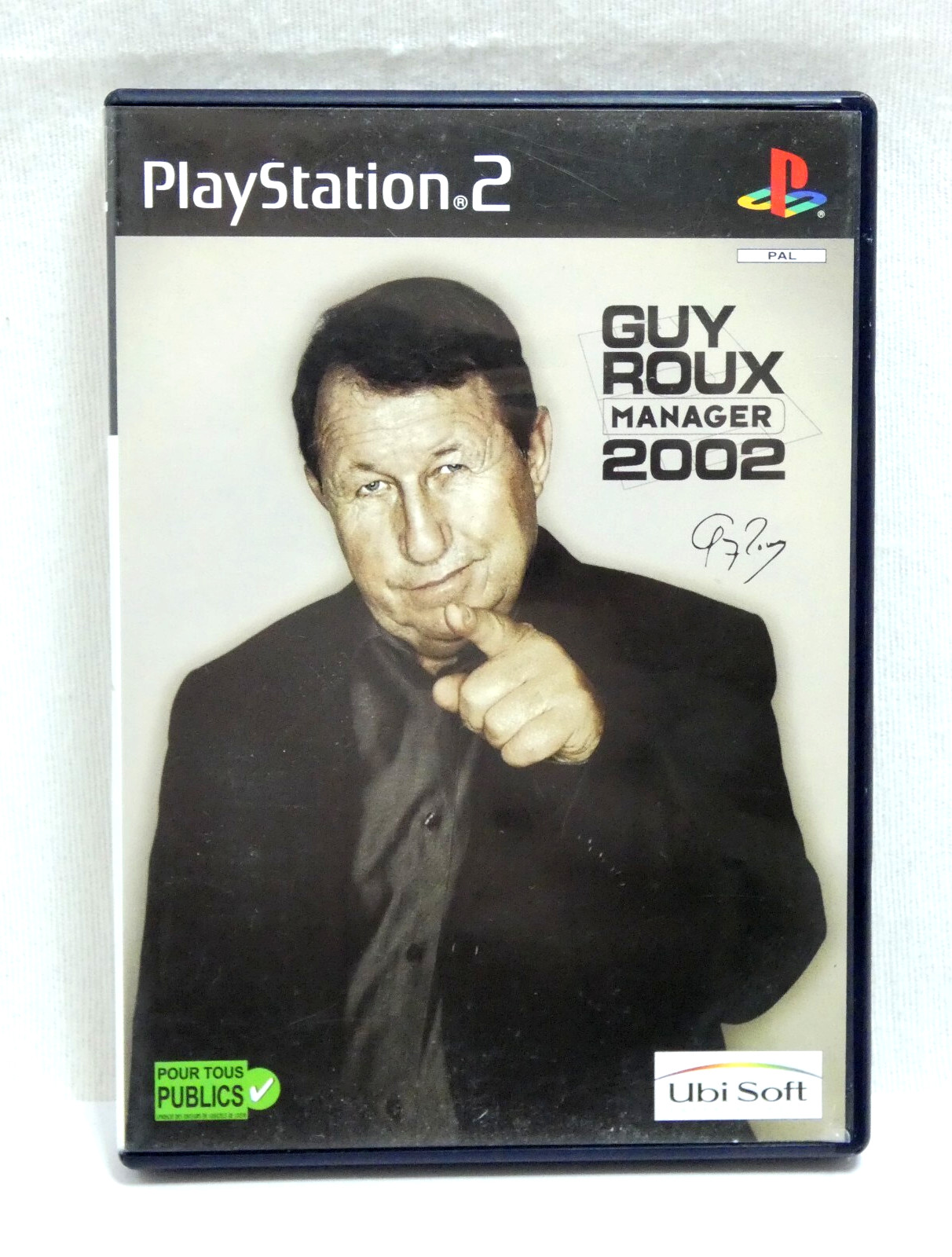 GUY ROUX MANAGER 2002 JEU CONSOLE PLAYSTATION 2 PS2 COMPLET AVEC NOTICE PAL FRA