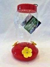 Hummingbird Feeder Garden Collection Plastic Hanging 6.75 Inches Tall  New