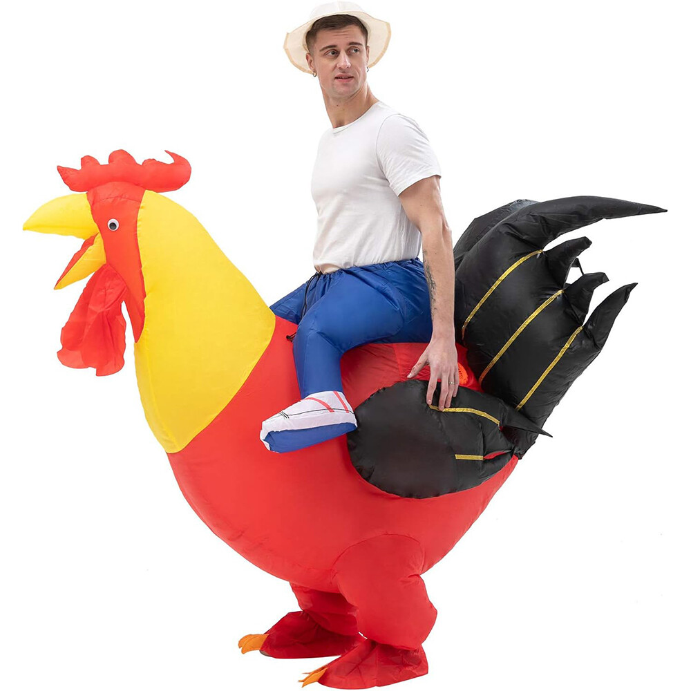 Rooster Rider Halloween Costume Inflatable Fun for All Ages eBay