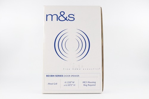 M&S BD3BN INTERCOM DOOR SPEAKER/STATION WITH BELL BUTTON, BRIGHT BRASS - Picture 7 of 7