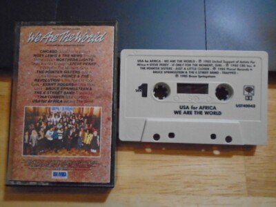 RARE OOP We Are the World CASSETTE TAPE Michael Jackson PRINCE