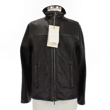 Hettabretz NWD 100% Leather Jacket Size 44 (~US M) in Brown Shearling Lined