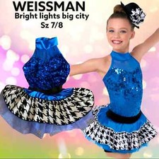 Weissman Bright Light Big City dance attire showcase girls size IC 7/8 styl 8703
