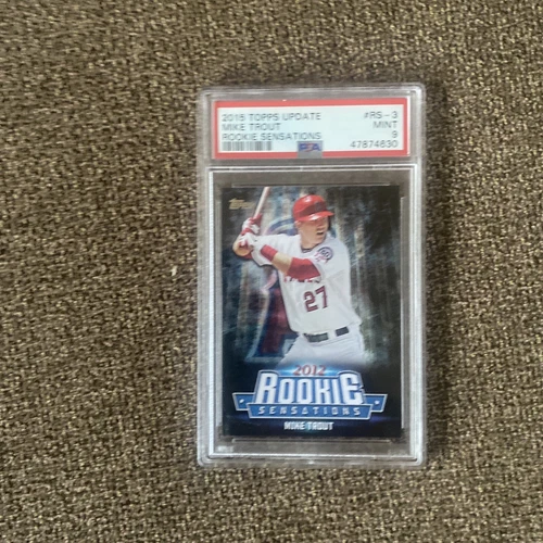 2015 TOPPS UPDATE #RS-3 MIKE TROUT ROOKIE SENSATIONS PSA 9 MINT