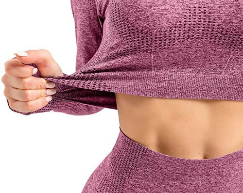 Workout Yoga Gym wear - Seamless 2 Piece Outfits - Brand New - Picture 2 of 3