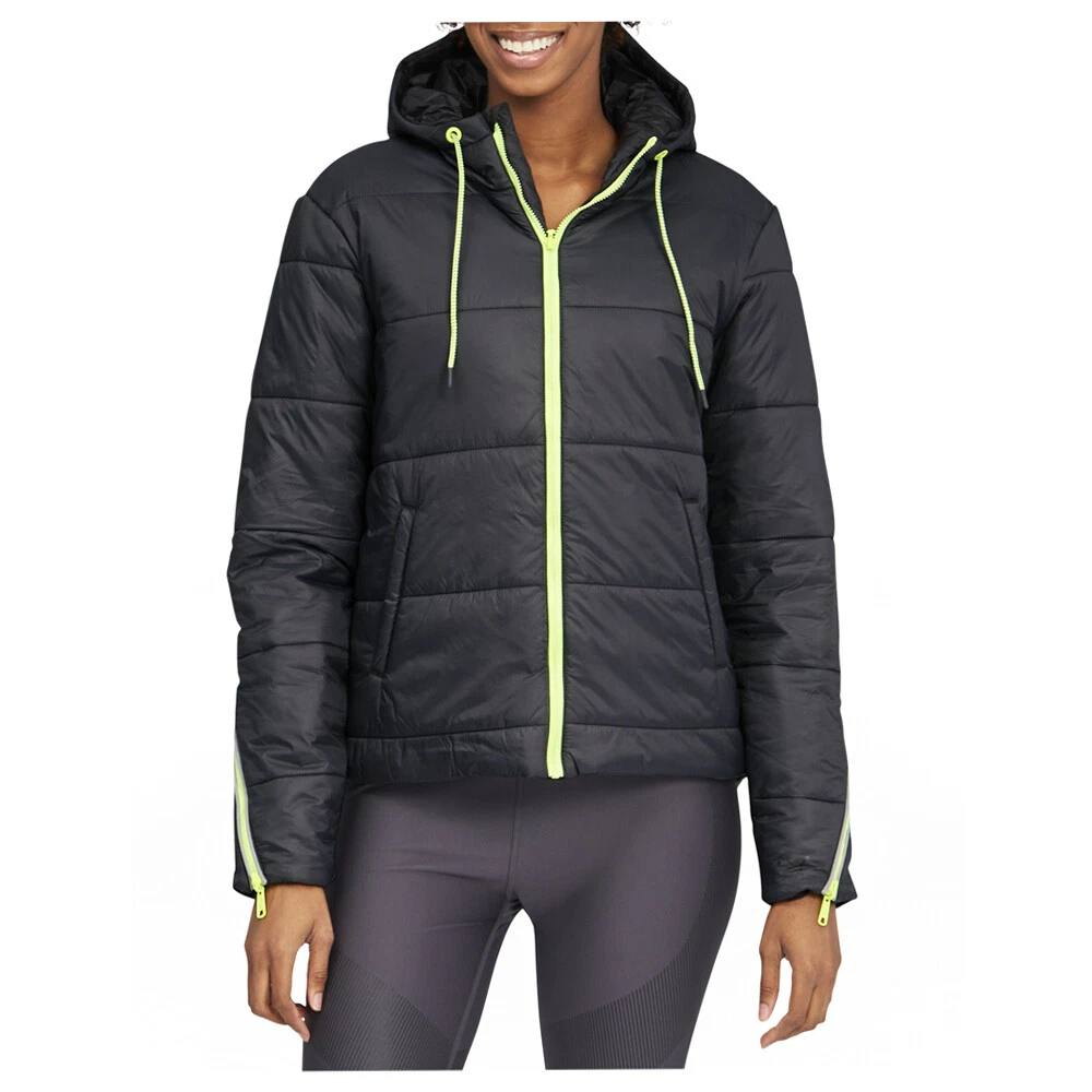 Puma Forever Luxe Hooded Full Zip Jacket Womens Black Casual Athletic Outerwear