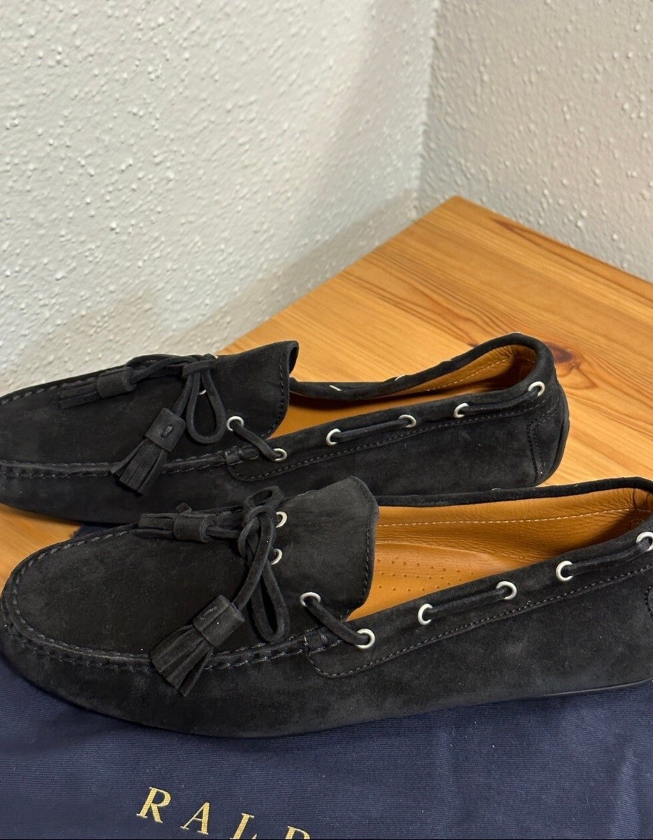 Ralph Lauren Harold Tassel Calf-Suede Driver Size 9.5 | eBay display picture 1