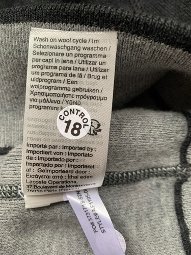 LACOSTE CREW NECK TWO-PLY JERSEY SWEATER JUMPER AF1105 EL6 NEW SIZE UK 12 EUR 40 - Picture 9 of 9