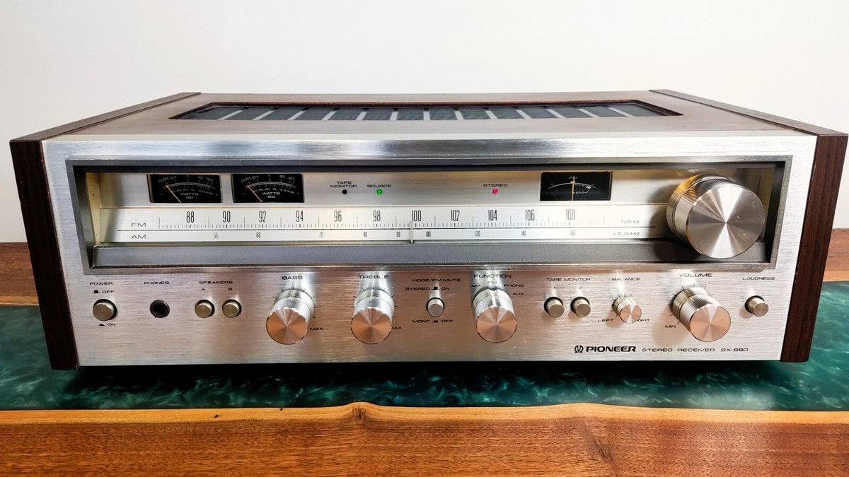 Pioneer SX-680 ステレオアンプ Pioneer SX 680 LED light Receiver Vintage Rare | eBay