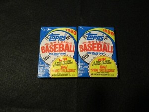 1989 Topps Baseball Unopened Packs (2)  !!!