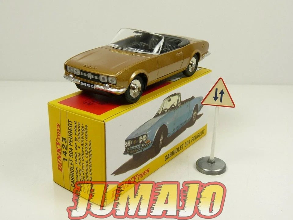 DT255 Voiture 1/43 réédition DINKY TOYS DeAgostini : PEUGEOT 504 Cabriolet 1423