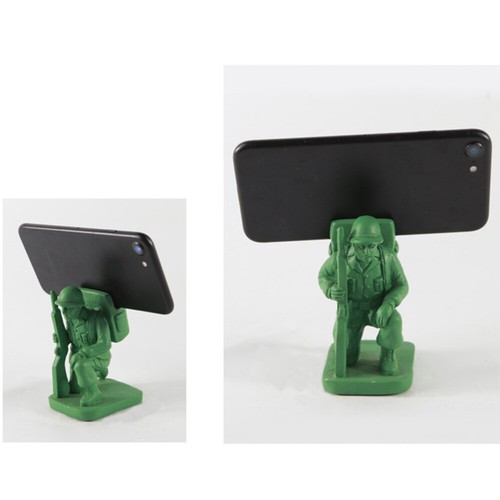 Resin Soldier Desktop Phone Bracket Resin Phone Support Glasses Holder (Green) - 第 8/11 張圖片