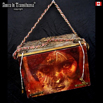 woman bag original accessories shoulder hand handle art deco nouveau vintage bag