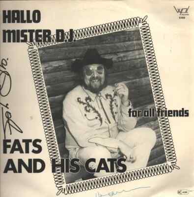 LP Fats And His Cats Hallo Mister D.J. + SIGNATURES NEAR MINT WPL Records