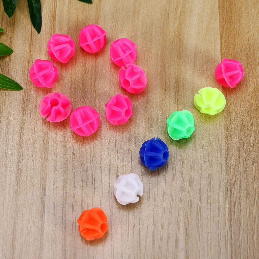 72PCS Colorful Plastic Bike Wheel Spokes Beads Spoke Bead Trim Spoke