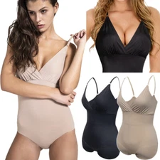 Women Overbust Full Body Shapewear Bodysuit Tummy Control Slimming Body Shaper