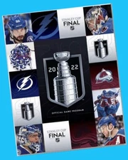 2022 STANLEY CUP FINAL COLORADO AVALANCHE CHAMPIONS GAME PROGRAM NHL LIGHTNING