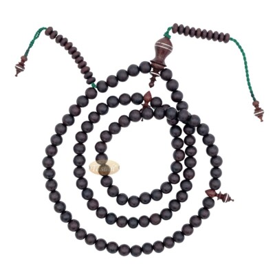 Dark Brown Terompah Tamarindwood 10mm Handmade Round Bead Tasbih LIMITED EDITION
