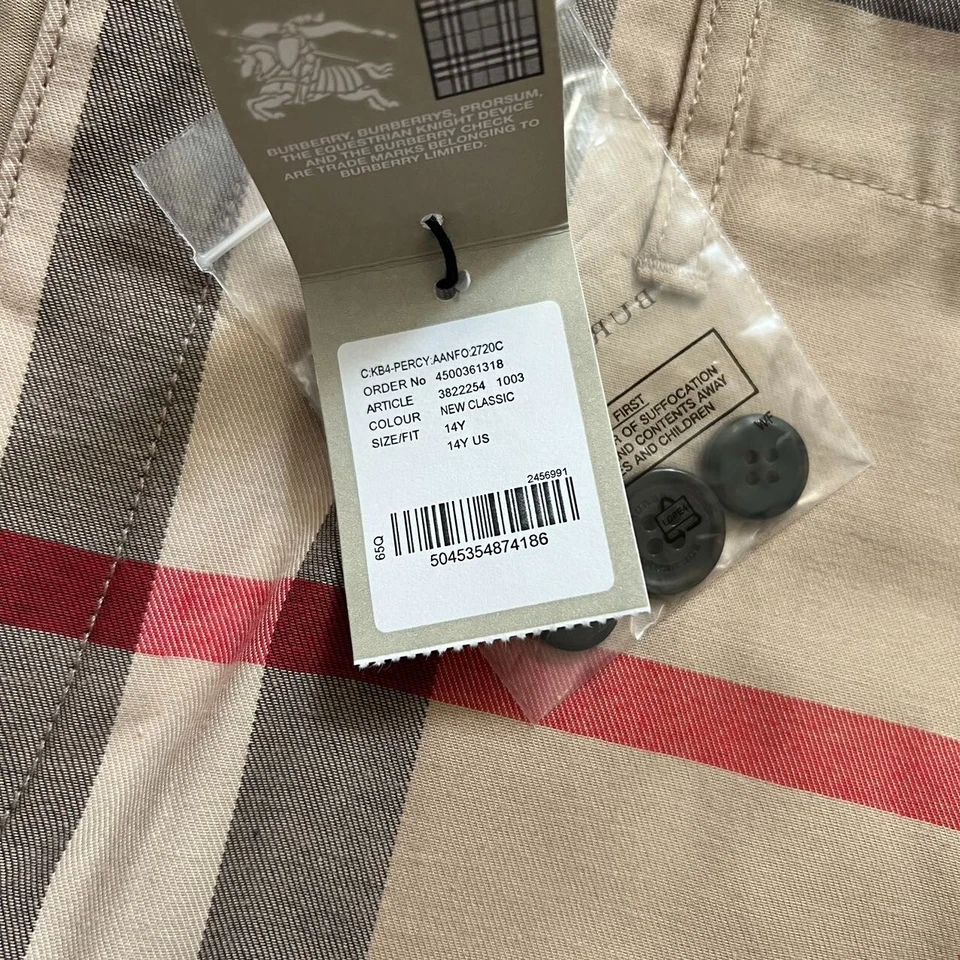 Pantalones Cortos Clásicos A Cuadros de Algodón Burberry W 30 Unisex Niños 14Y Mujeres S también W 30 Foto 3 de 4