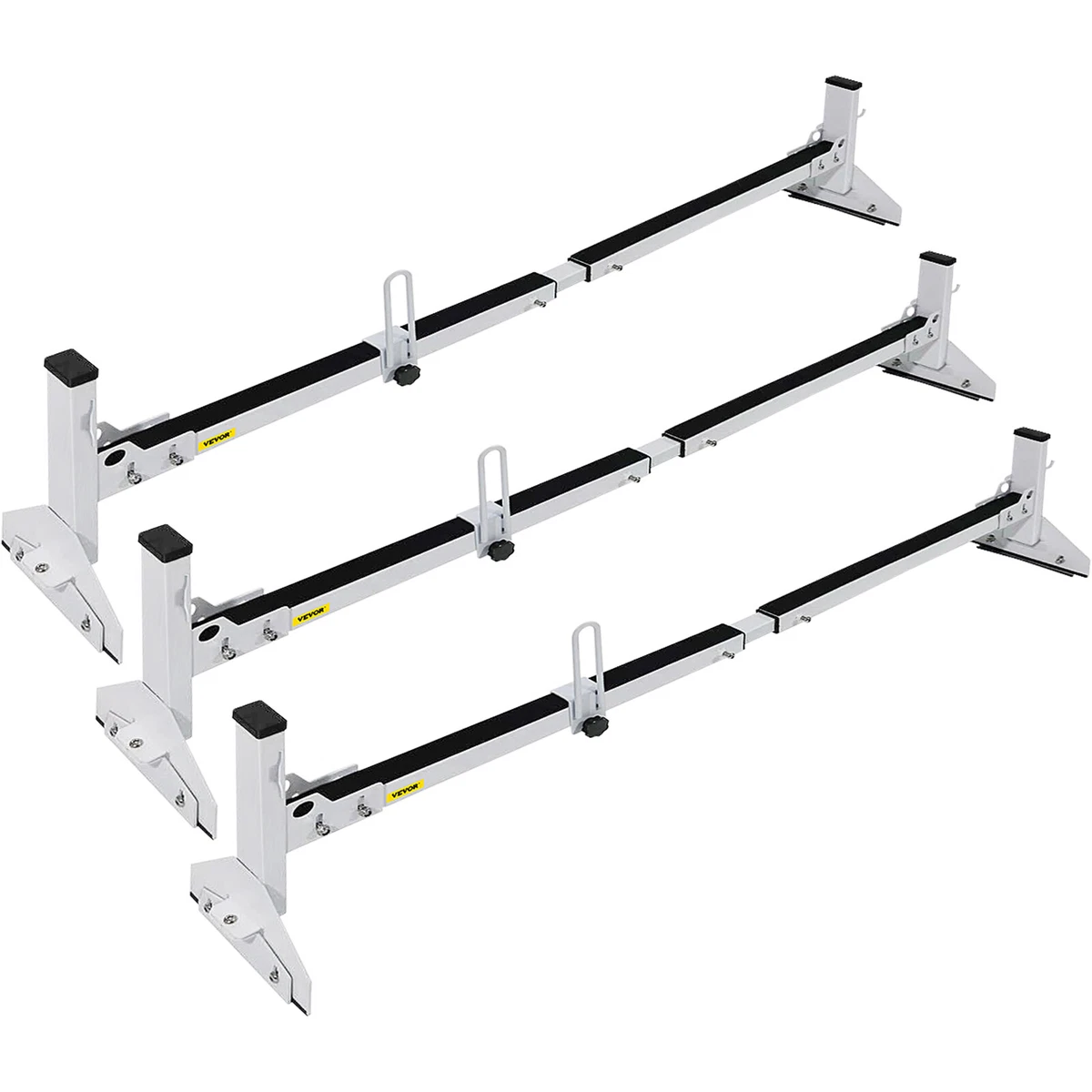 VEVOR Van 3 Bar Roof Ladder Rack 46.9-59.1 Adjustable 661 LBS Cross Bar