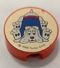 Vtg Handheld Manual POUND PUPPY PENCIL SHARPENER 1986 Tonka Corp Toy Puppies Dog