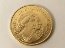 MONETA/MEDAGLIA SCILTIAN-ELISABETTA II FILIPPO EDIMBURGO-QUEEN ELIZABETH MEDAL