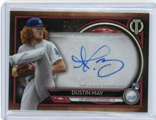2020 Topps Tribute Red Rookie Autograph #TA-DMA Dustin May #01/10