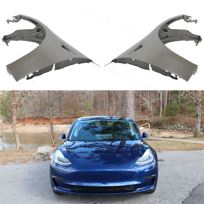 Fender Set For 2017-2023 Tesla Model 3 Front Driver & Passenger Side Steel
