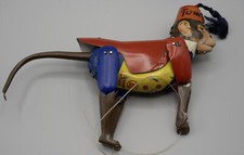 Lehmann Tom 888 Climbing Monkey Vintage Tin Litho Toy