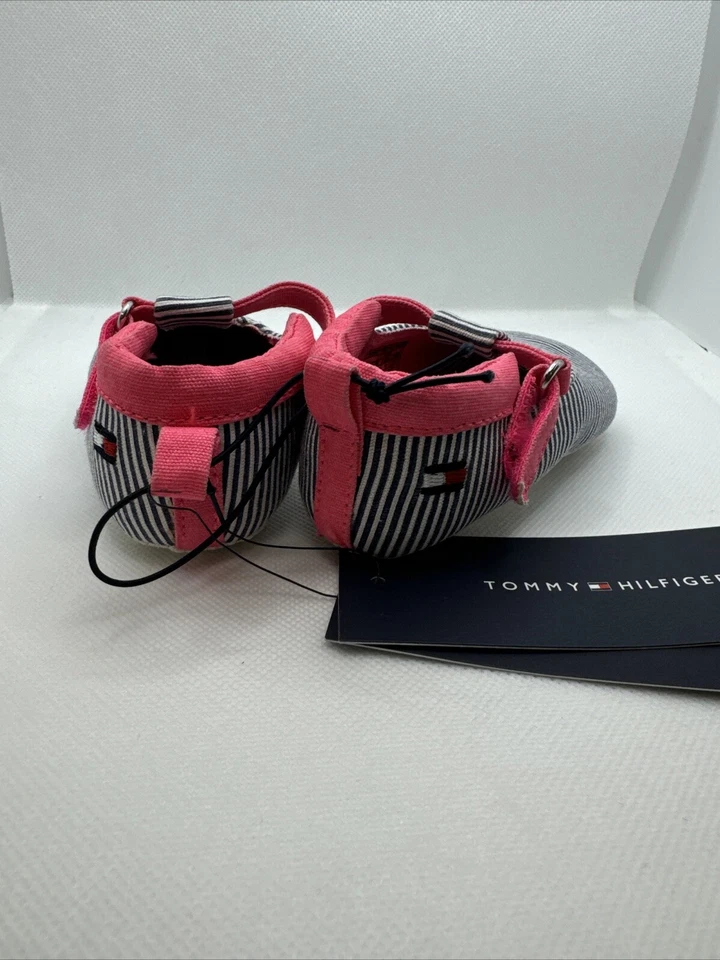 New Tommy Hilfiger Baby Girl Shoes Size 4 - Image 3 of 4