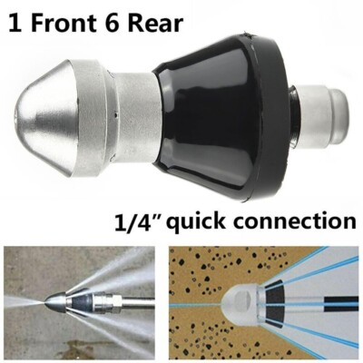 1x 5000psi Sewer Cleaning Tool High-pressure Nozzle Sewer Pipe Cleaner Washer