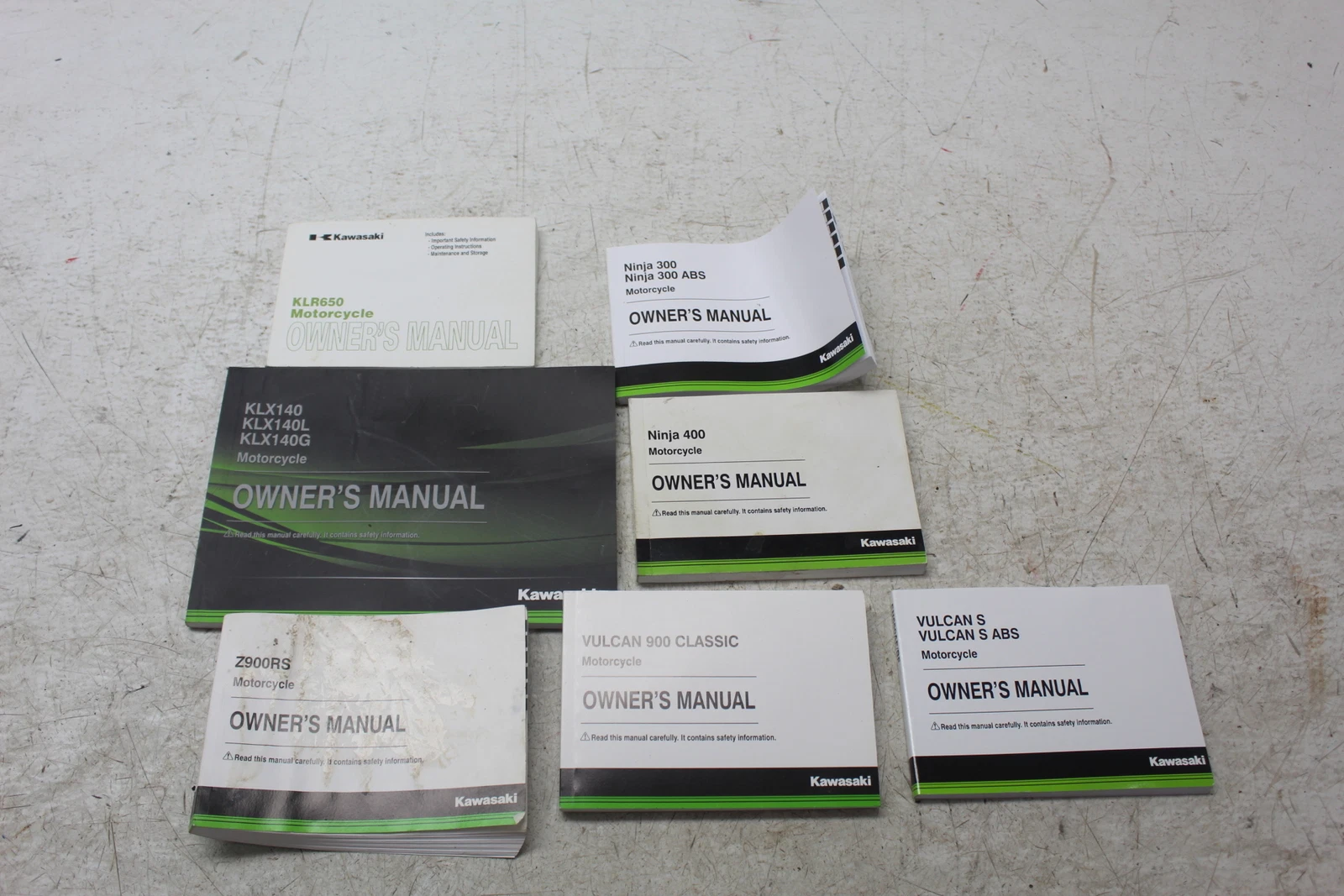 KAWASAKI NINJA 300 400 Z900 VN900 EN650 ORIGINAL OWNERS MANUAL BOOK