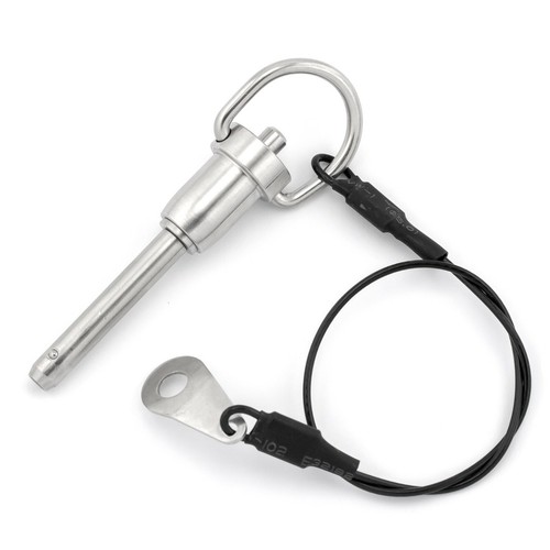 Stainless Steel 6mm Single Pin Ball Spring Lock Usable Length
