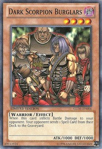 Dark Scorpion Burglars - GLD5-EN004 - Common - Limited Edition x3 - Lightly Play
