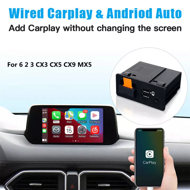 Car USB Wireless Adapter For Mazda 6 2 3 CX3 CX5 CX9 MX5 CarPlay Android  Auto