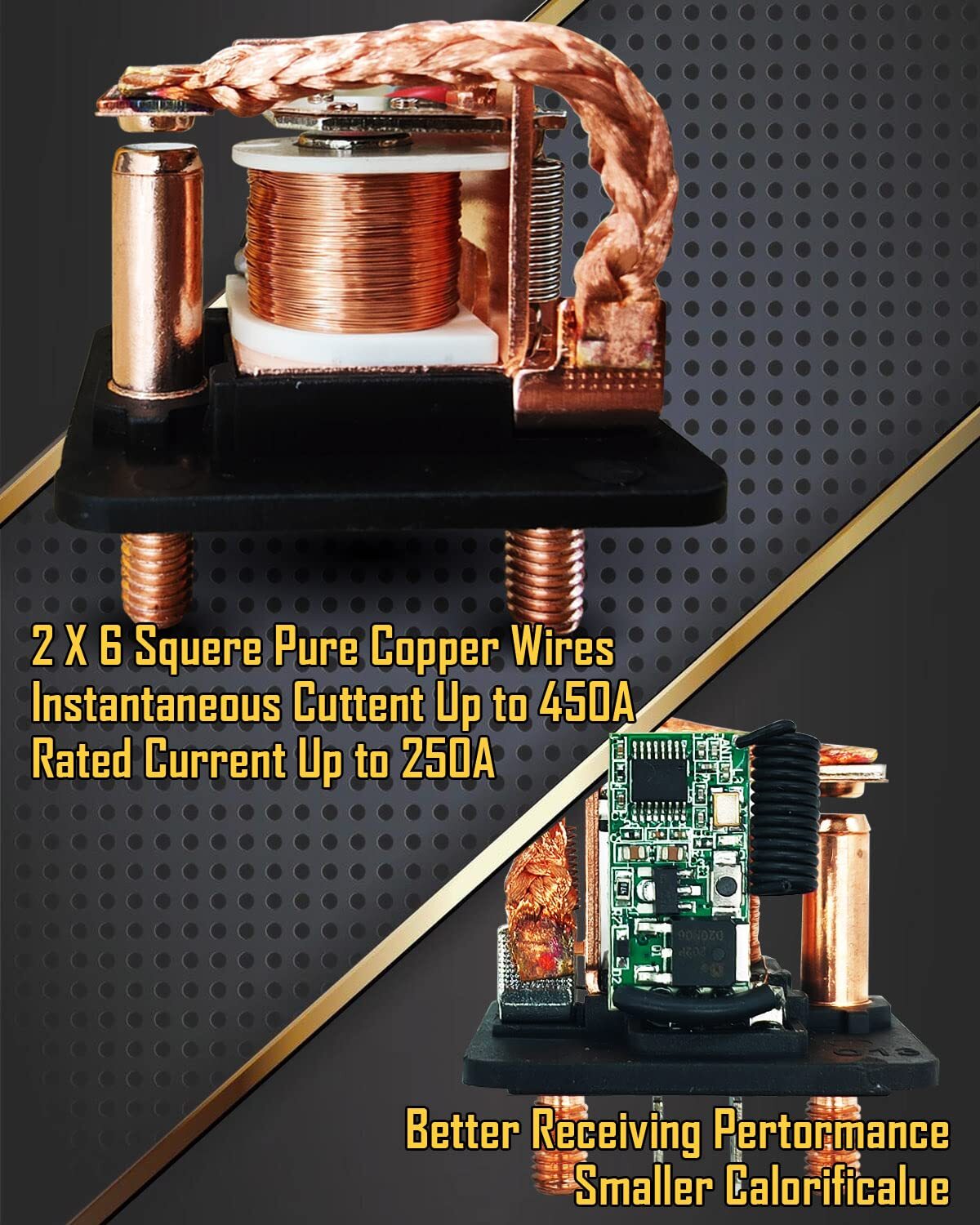 12V 250A Remote Battery Disconnect Switch Anti Theft Kill Switch for