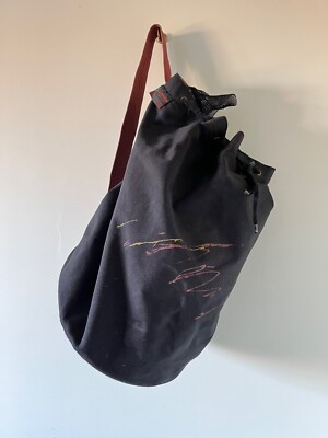 Vintage 80-90er Samsonite Sammies Boxer Bag Duffle Reise Schultertasche Schwarz Requisite