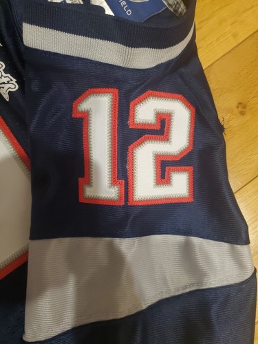 Reebok Tom Brady Blue NEW ENGLAND PATRIOTS Youth Sewn NFL Team Replica JERSEY Lg - Picture 7 of 11