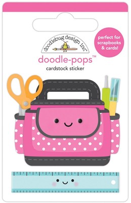 6er Pack - Doodlebug Doodle - Pops 3D Aufkleber - Basteln Caddy - DP7255