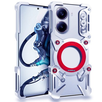 Alloy Mechanical Magsafe Case Metal 360 Rotate Frame Bumper Holder Stand Cover