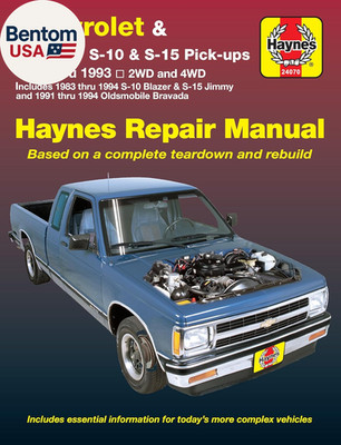 Chevrolet & GMC S-10 and S-15 Pick-Up 1982 Thru 1994 Including S-10 Blazer & S-1