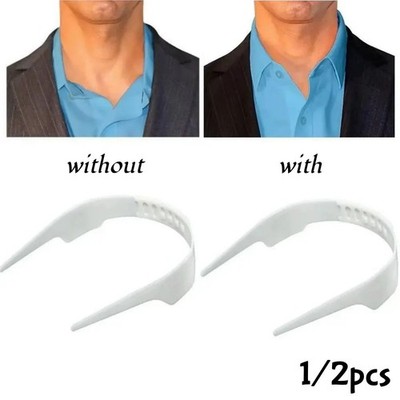 Verstellbarer Hemdkragen Stützclips unsichtbarer Ausschnittverstärker 1/2 Stück Unisex
