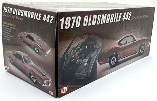 Acme 1/18 Scale Diecast A1805626 1970 Oldsmobile 442 - Regency Rose - Picture 5 of 5
