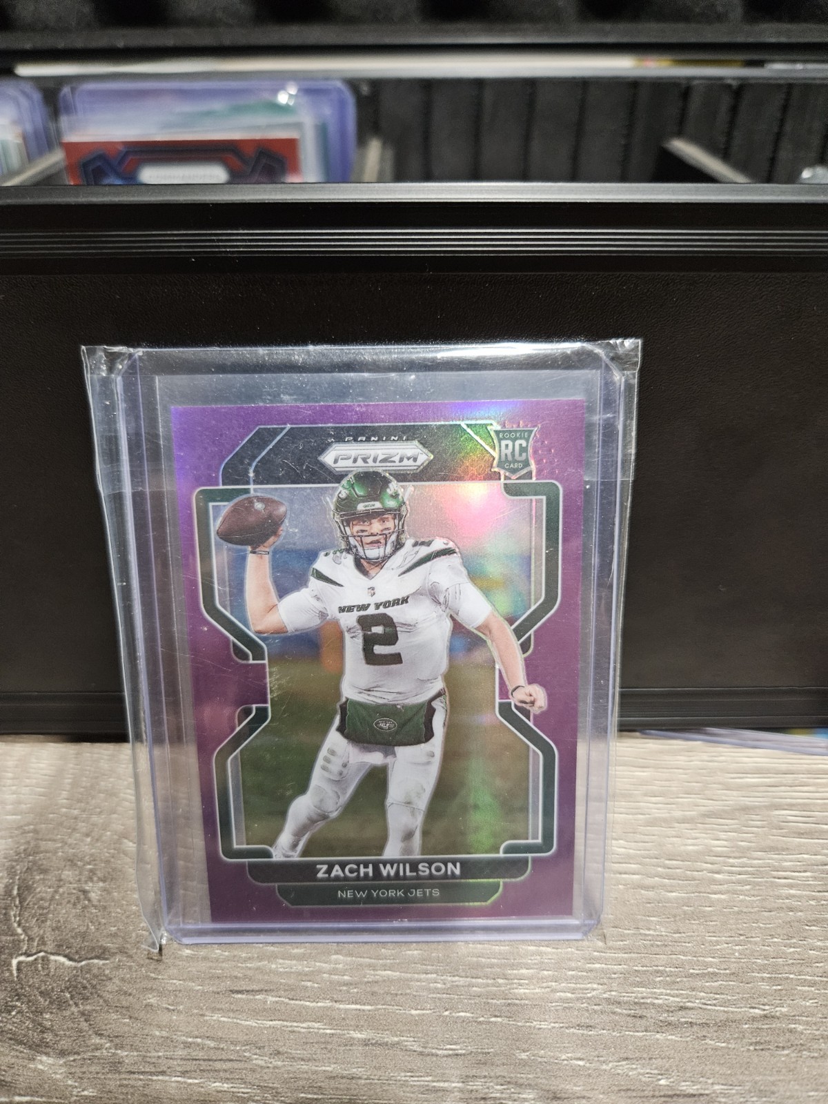 2021 Zach Wilson Panini Prizm Football NO. 332 True Purple /125 RC NY JETS